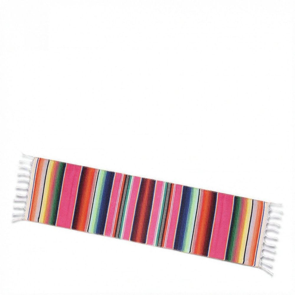 for Party Wedding Decorations Outdoor Picnics Dining Table, Fringe Cotton Table Runners,Cinco De Mayo, Holidays