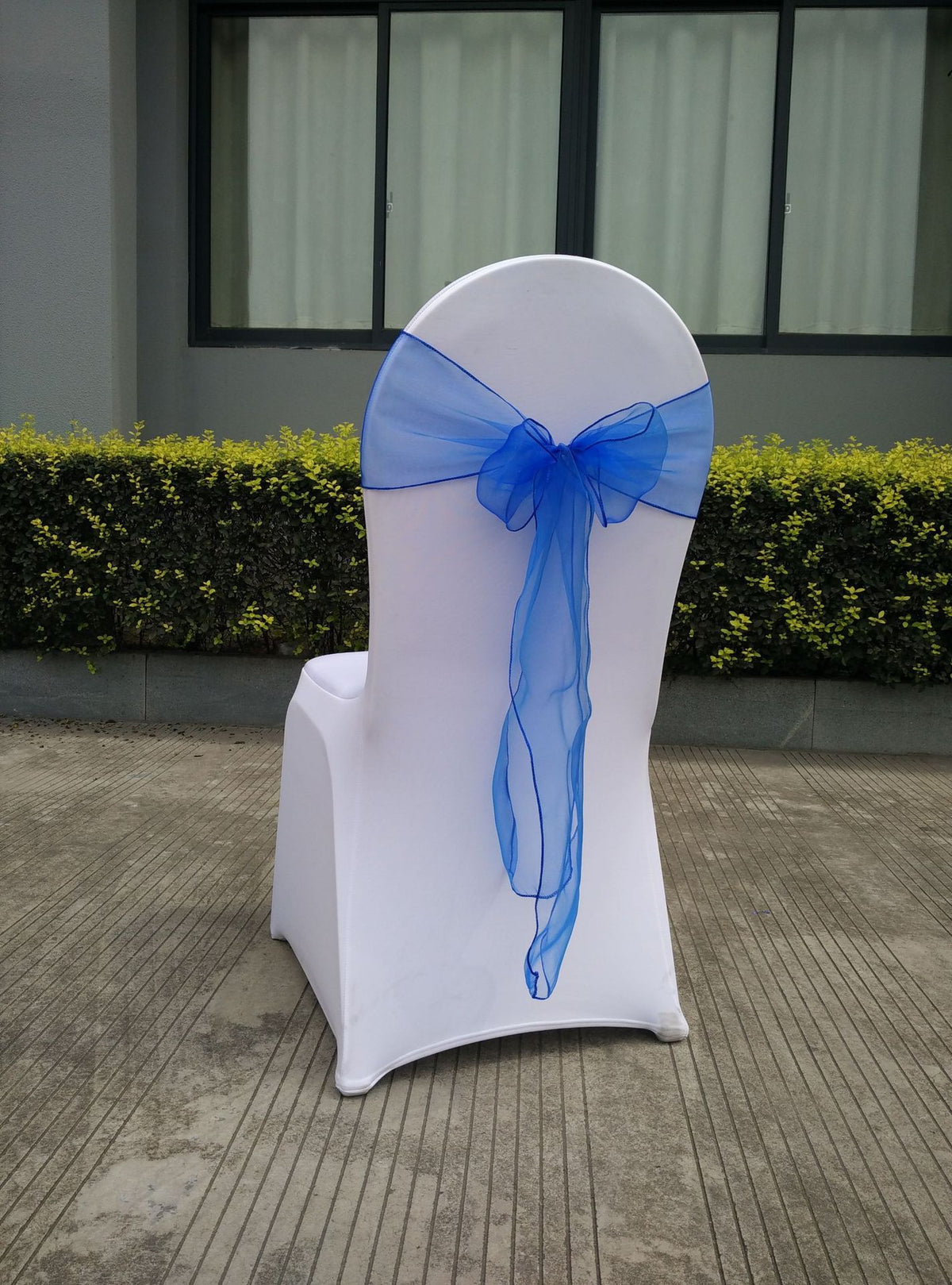 10 pcs Wedding Purple Chair Sashes Bows Sheer Chiffon Crystal Yarn Chair Bands for Party Banquet Hotel Restaurant Decorations