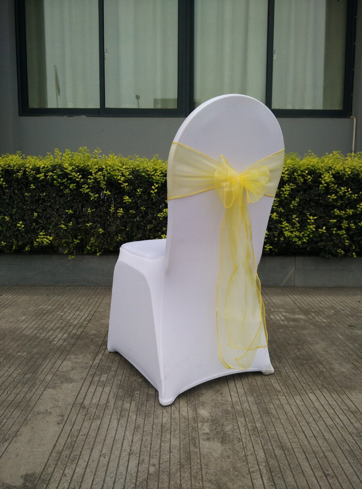 10 pcs Wedding Purple Chair Sashes Bows Sheer Chiffon Crystal Yarn Chair Bands for Party Banquet Hotel Restaurant Decorations