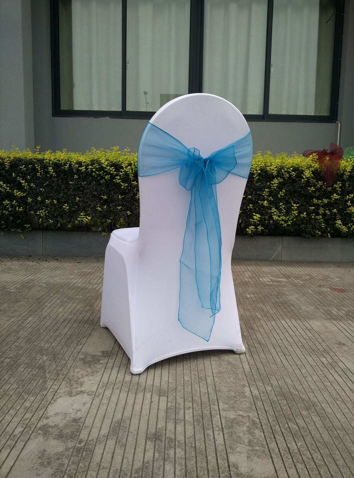 10 pcs Wedding Purple Chair Sashes Bows Sheer Chiffon Crystal Yarn Chair Bands for Party Banquet Hotel Restaurant Decorations