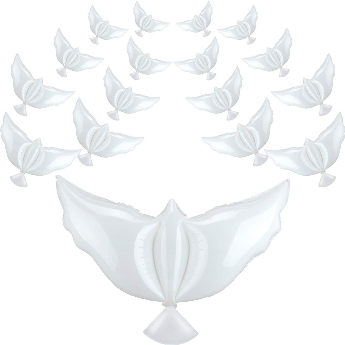 50 Pieces Peace Dove Balloons White Memorial Balloons Pigeon Bird Balloons Ceremonies Party Decorations