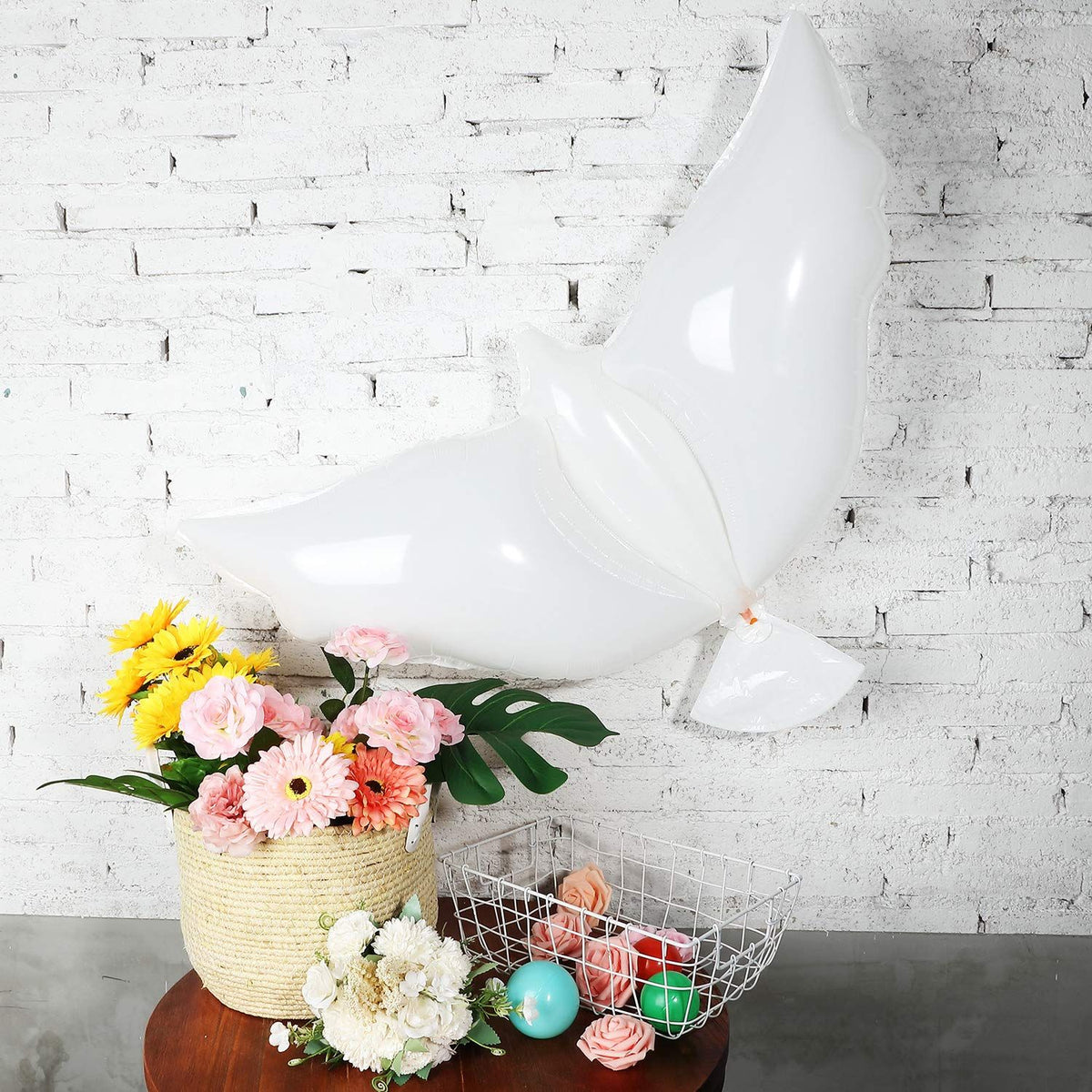 50 Pieces Peace Dove Balloons White Memorial Balloons Pigeon Bird Balloons Ceremonies Party Decorations