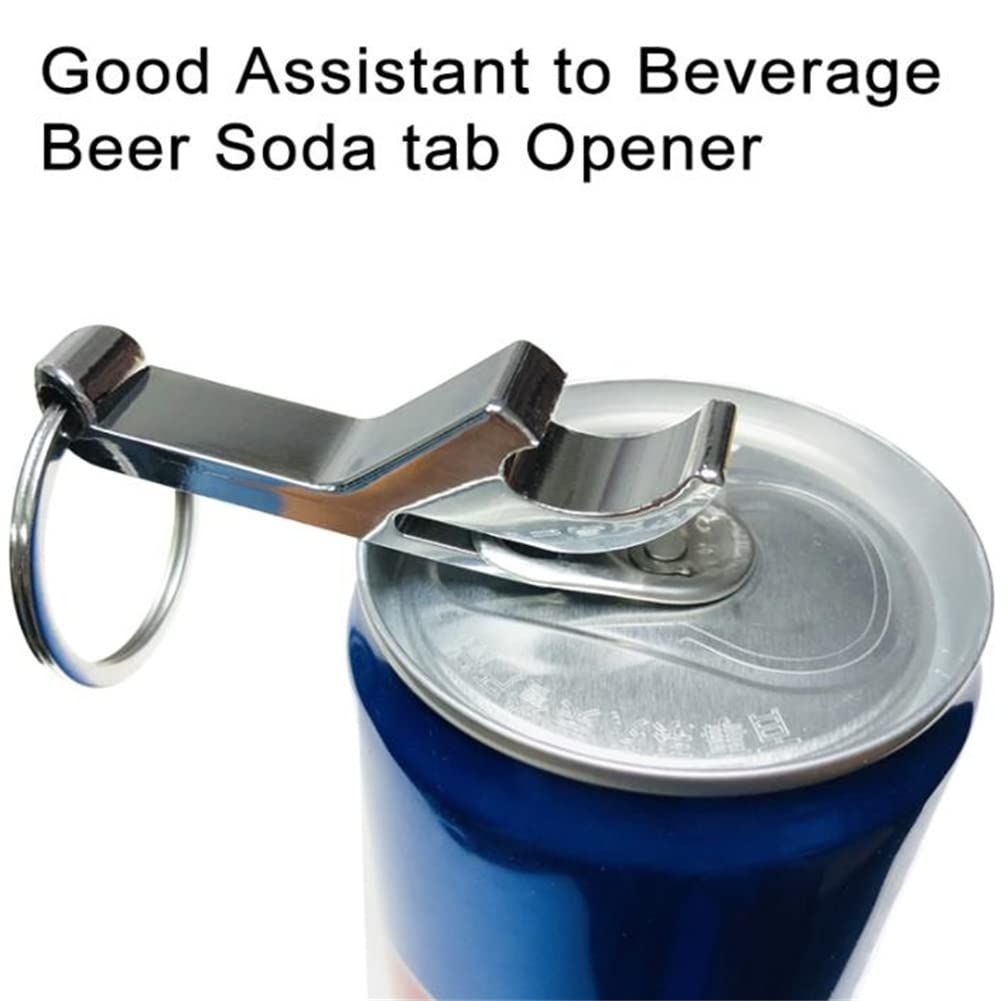 Beer Bottle Opener Keychain Portable Mini Pocket Zinc Alloy Beer Tab Can Opener Wedding Party Favor Gifts Metal Pendant
