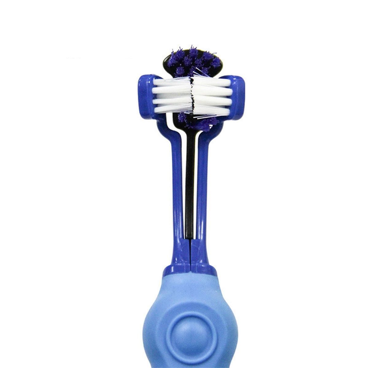 3 Sided Pet Toothbrush for Dogs Teeth Care Dog Cats Mouth Brush Preventing Bad Breath Gums Problems -2pcs
