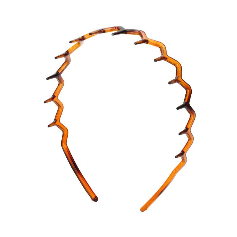 2pcs Zigzag Headband Plastic Wavy Tooth Sharks Tooth Hair Comb Headband for Women's Girls Men Hair Accessory