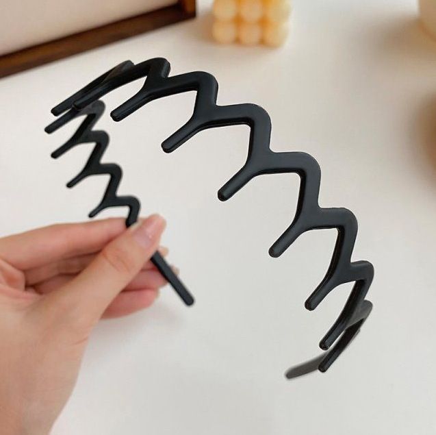 2pcs Zigzag Headband Plastic Wavy Tooth Sharks Tooth Hair Comb Headband for Women's Girls Men Hair Accessory