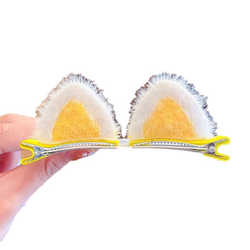 Cat Ears Hairpin Animals Ear Hair Clip Kids  Cat Ear Hair Clamp Animal Barrettes for Girls Party Hair Clamp Girls Hair 2 pcs