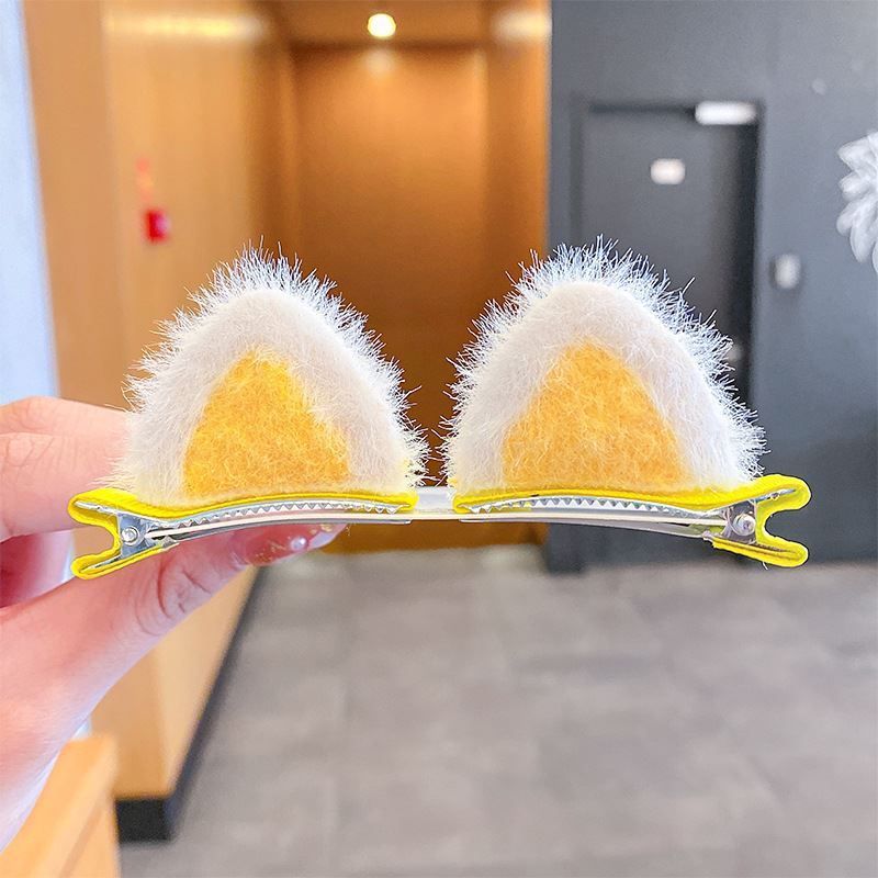 Cat Ears Hairpin Animals Ear Hair Clip Kids  Cat Ear Hair Clamp Animal Barrettes for Girls Party Hair Clamp Girls Hair 2 pcs