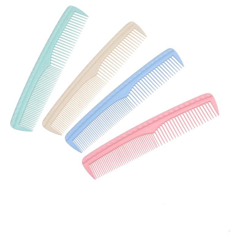 Hair Combs Set - Colorful 4 pcs Durable Plastic Combs Coarse and Fine Tooth - For Combing, Hairstyling, Trimming, Cutting