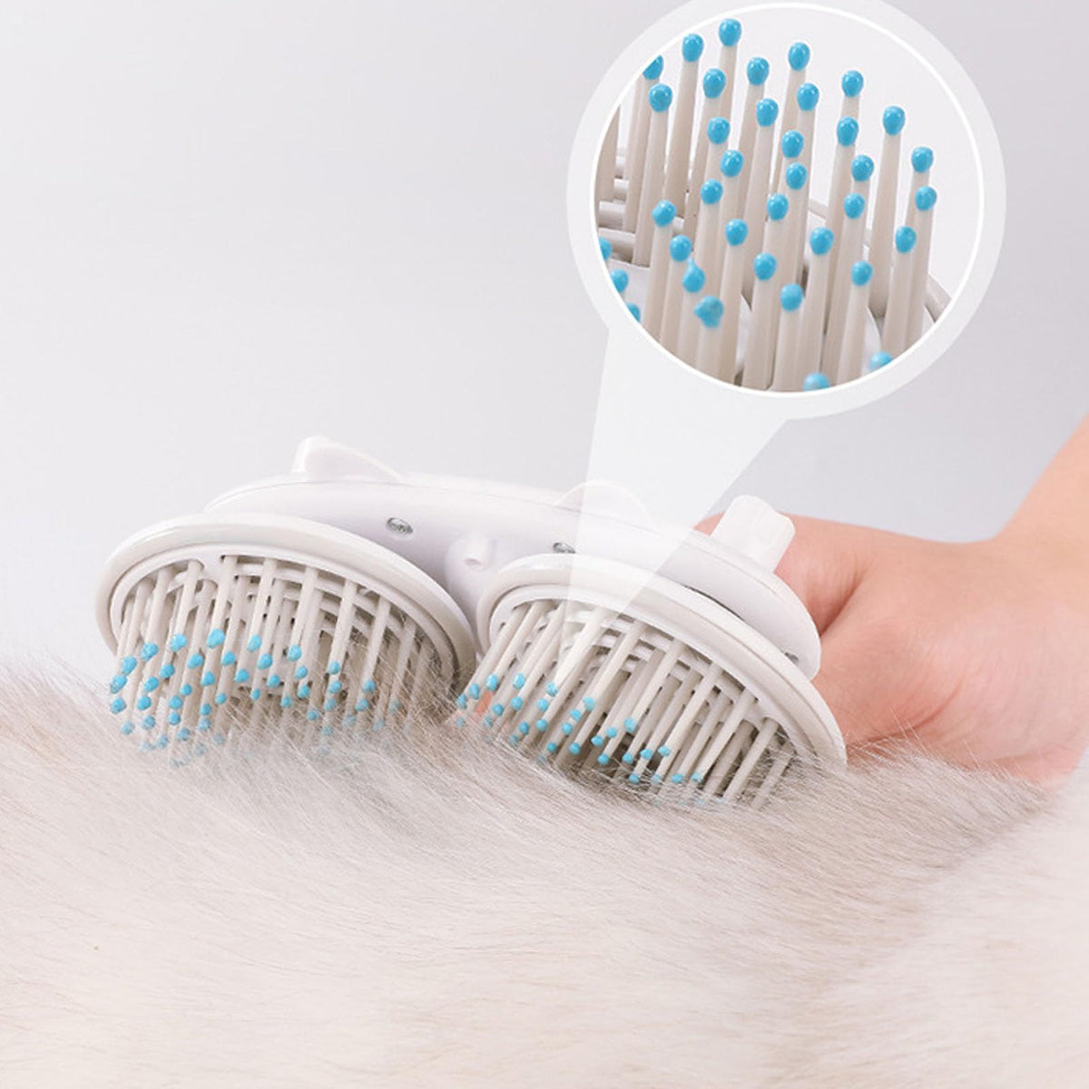 Handheld Massager for Dogs Cats, Massage Brush Automatic Grooming Tools, Pets Head Massager with Deep Tissue Kneading