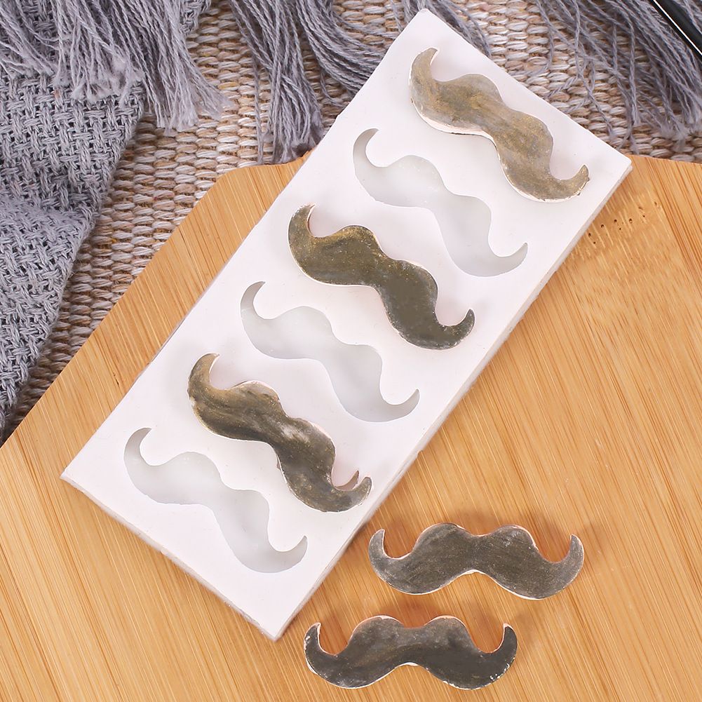 Fairly Odd Novelties 
Funny Mustache Beard Silicone Mold for Chocolate Candy Gum Paste Cake Decorating Jello Sugar Ice Cube
