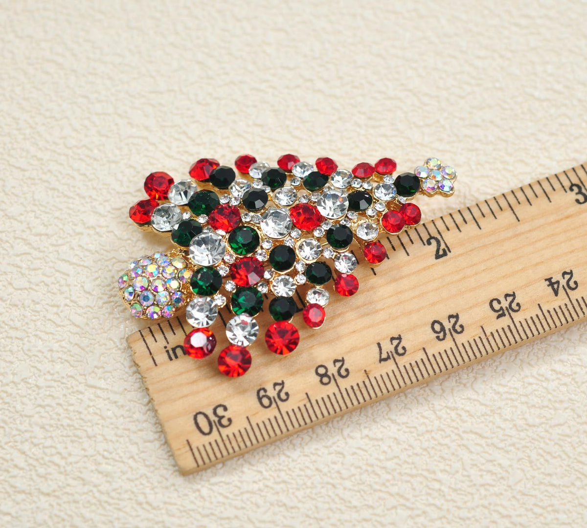 Holiday Christmas Jewelry Xmas Tree Brooch Pin With Colorful Crystal Lights  for  Claus Snowman Jingle Bells Jewelry Pins