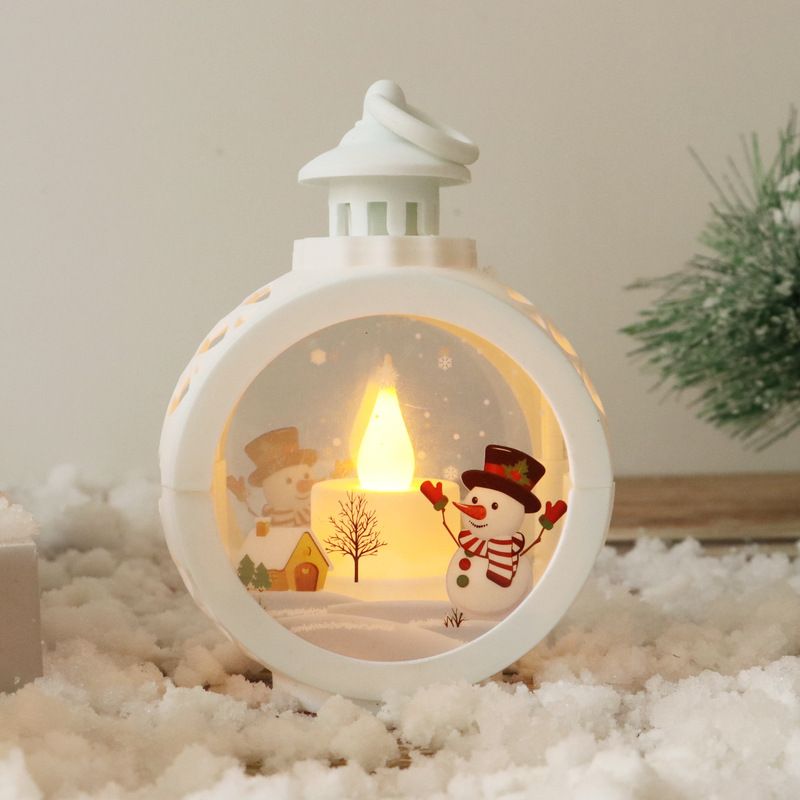 4pc Christmas Singing Snow Globe Lantern Battery Operated Lighted Snow Globe Halloween Decorations Glitter Lantern