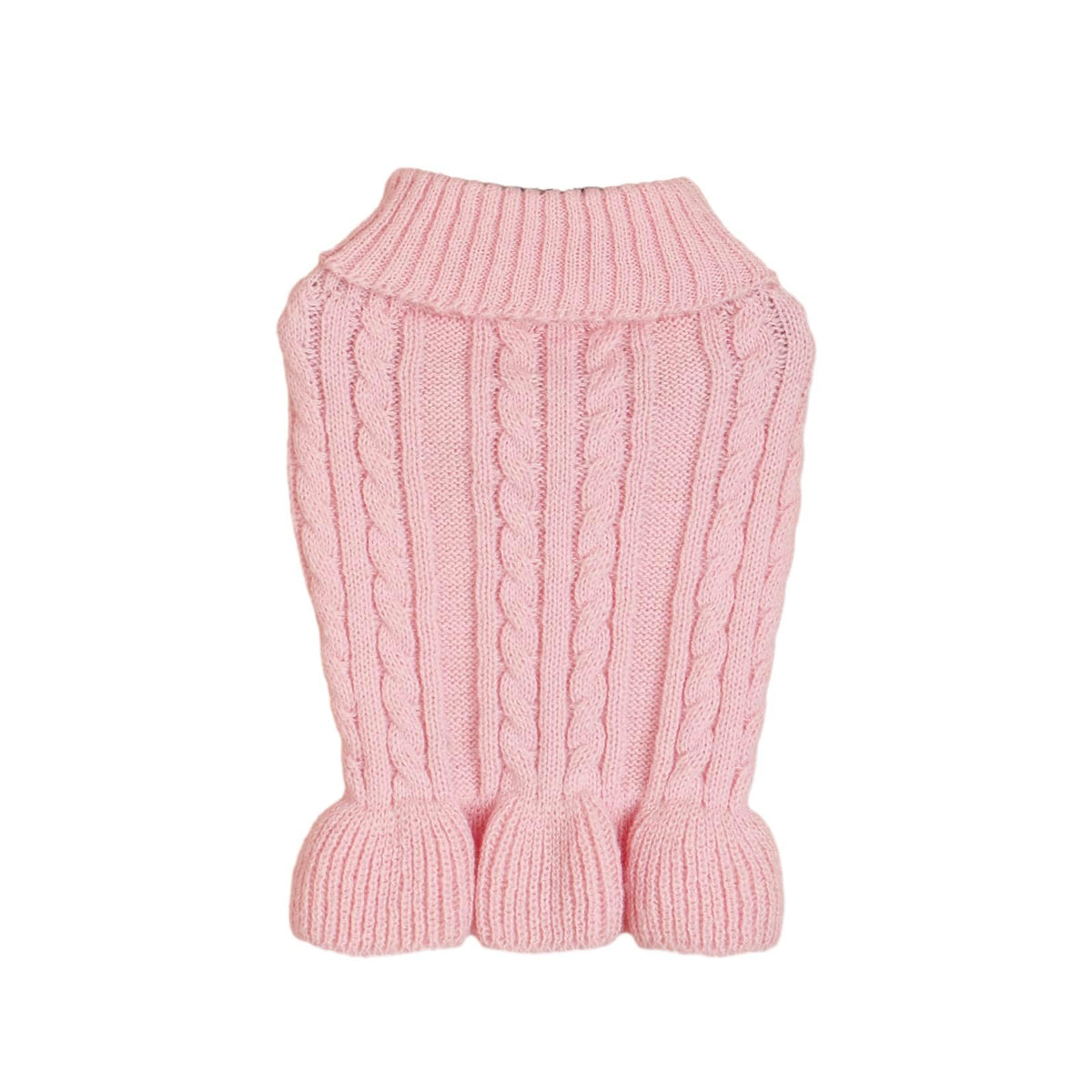 Dog Sweater,  Cute Knitted Classic Cat Sweater Dog Clothes Coat for Girls Boys Dog Puppy Cat (S Dress-Pink)