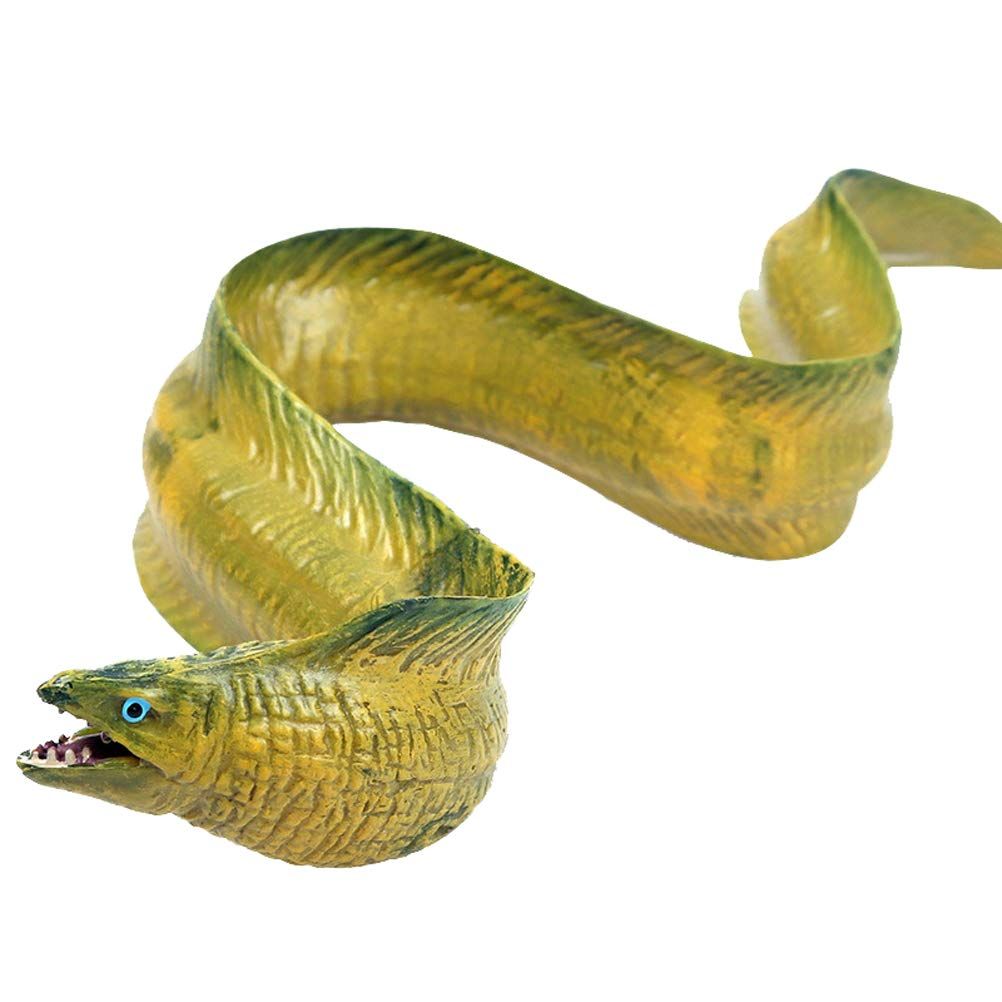 Animal Figures Realistic Moray EEL Plastic Early Educational Toys Cupcake Party Gift for Kids 3+ Year Old