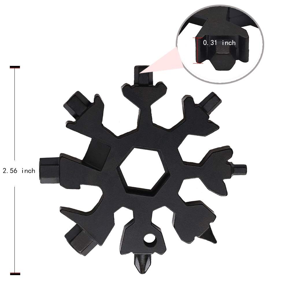 Gifts for Men, Snowflake Multi Tool, Stocking Stuffers for Men, Cool Camping Tool Gadgets for Men, Unique Gifts