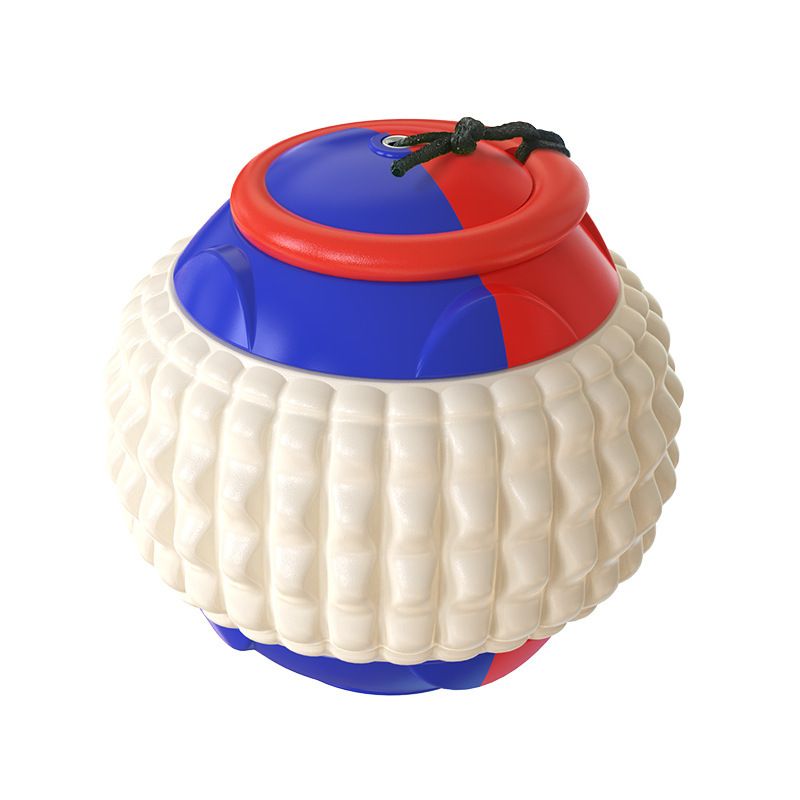 Interactive outdoor throwing of pet balls with retractable drawstrings, dog chewing training, tugboat toys, and dogs