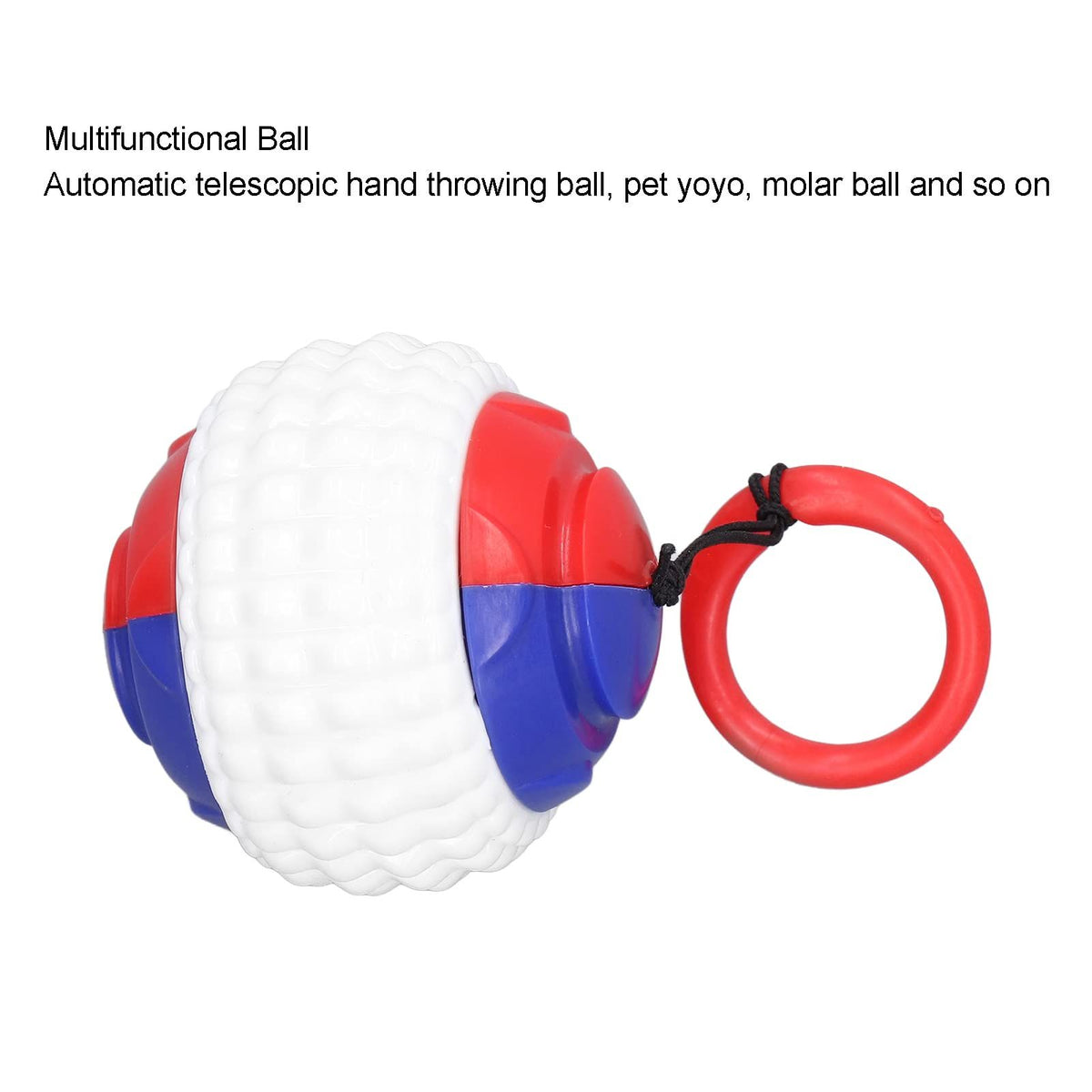 Interactive outdoor throwing of pet balls with retractable drawstrings, dog chewing training, tugboat toys, and dogs