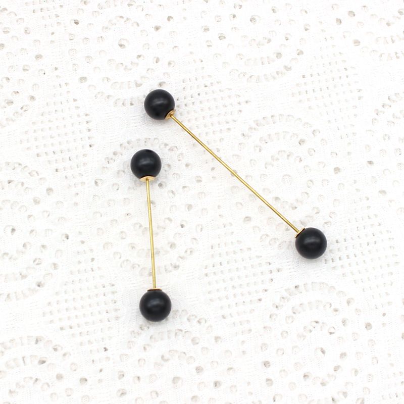 4 Pieces Sweater Shawl Clips Pearl Brooch Pins for Women Cardigan Sweater Clip Double Faux Pearl Brooches Vintage Shirts Pin for Clothes Women Girl Costume Accessory