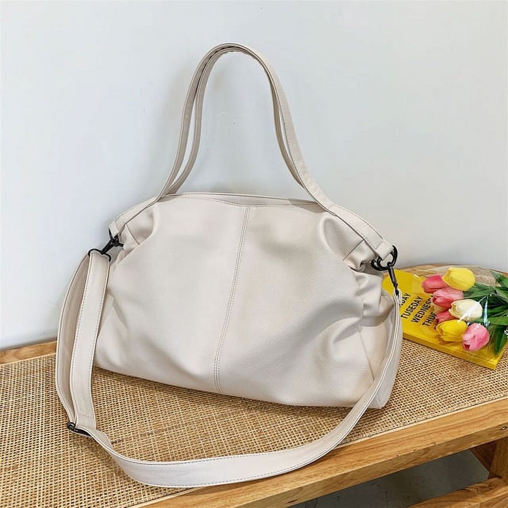 Big Black Tote Bags for Women Large Shopper Bag Roomy Handbag Soft Leather Crossbody Bag Ladies Travel Shoulder Bag