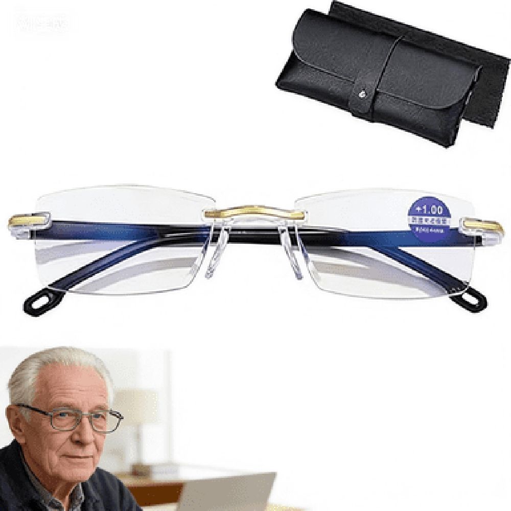 Self Adjusting Glasses Far And Near, Blue Self Adjusting Intelligent Dual Focus Auto Focus Reading Glasses For Men Women