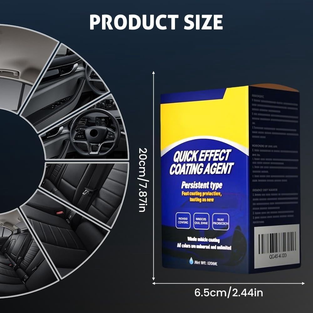 Advanced Car Quick-acting Coating Agent Spray,  New Quick Effect Coating Agent for Car Paint Care Advanced Hydrophobic Nano Ceramic Wax for Vehicles Shine