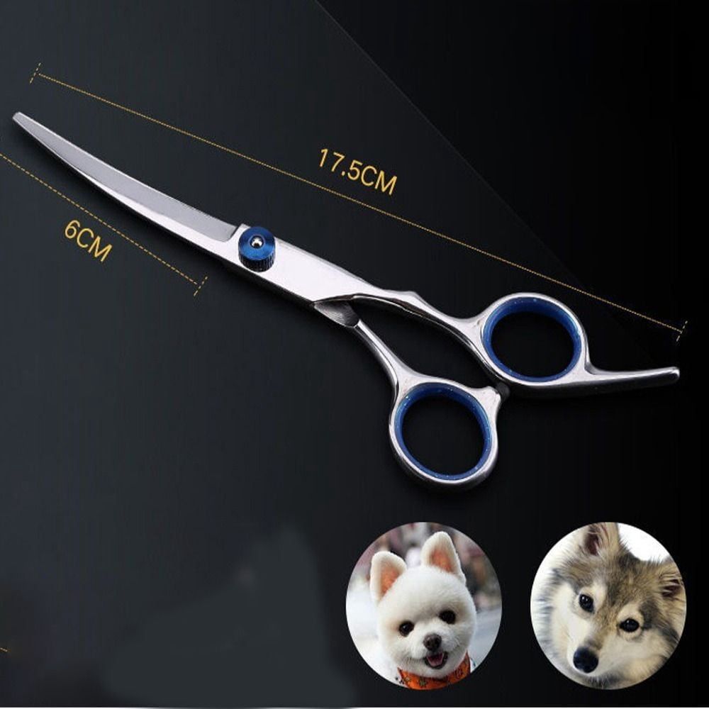 Pet Tools Thinning Professional Cutting Hair Stainless Steel Scissors Set Pet Grooming Straight Curved