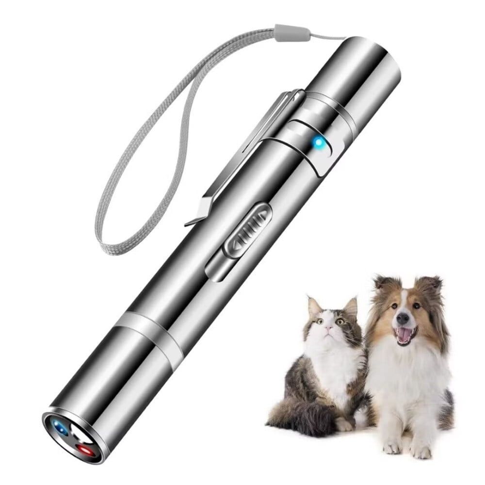 Cat Toys,Laser Pointer with 5 Adjustable Patterns,USB Recharge Laser,Long Range and 3 Modes Training Chaser Interactive Toy,Dog Laser Toy