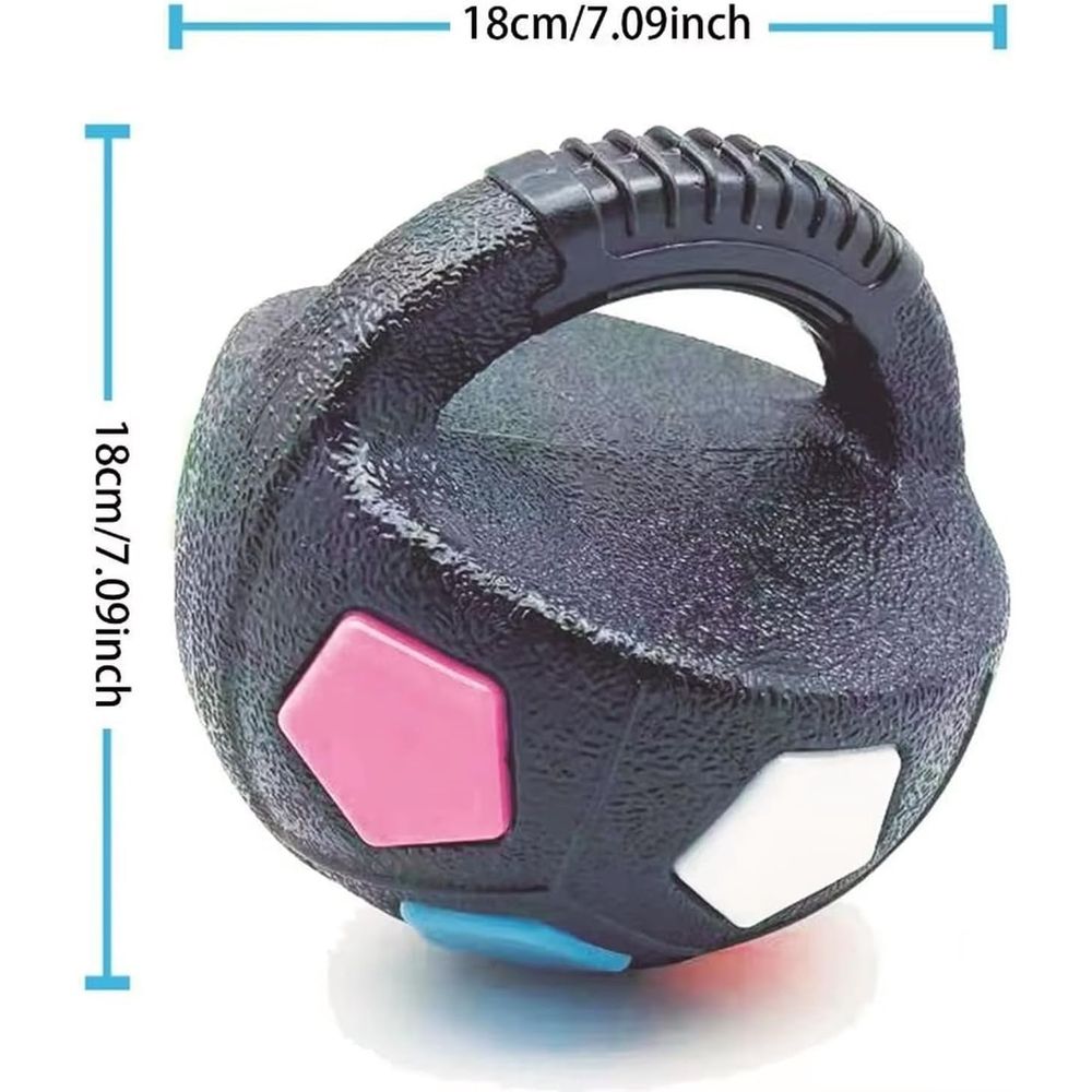 Pet Dog Football Shape Toy, Rubber, Squeaky, Suitable, Interactive Pet Toy, for Medium Large Breeds, Training & Outdoor Games