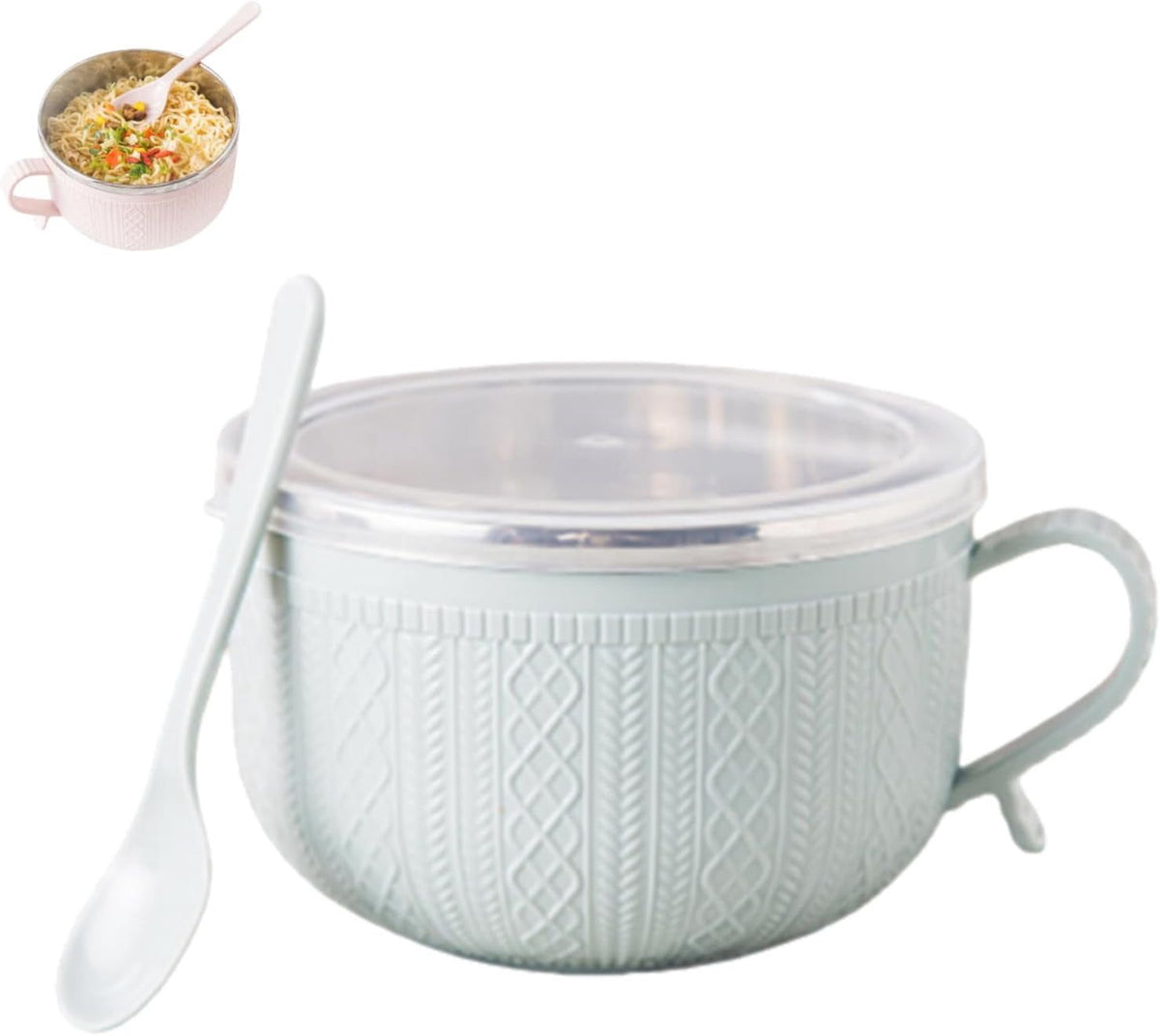 New Set of 25-Oz Mug Meals W/Lid-Its, Meal Mugs Set with Lids for Coffee Soups and Stews, Round Holiday Meal Mugs Ideal Christmas Gift Set