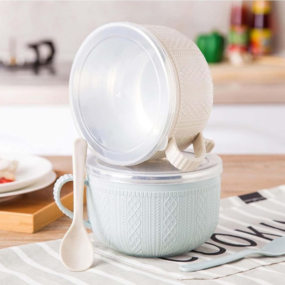 New Set of 25-Oz Mug Meals W/Lid-Its, Meal Mugs Set with Lids for Coffee Soups and Stews, Round Holiday Meal Mugs Ideal Christmas Gift Set