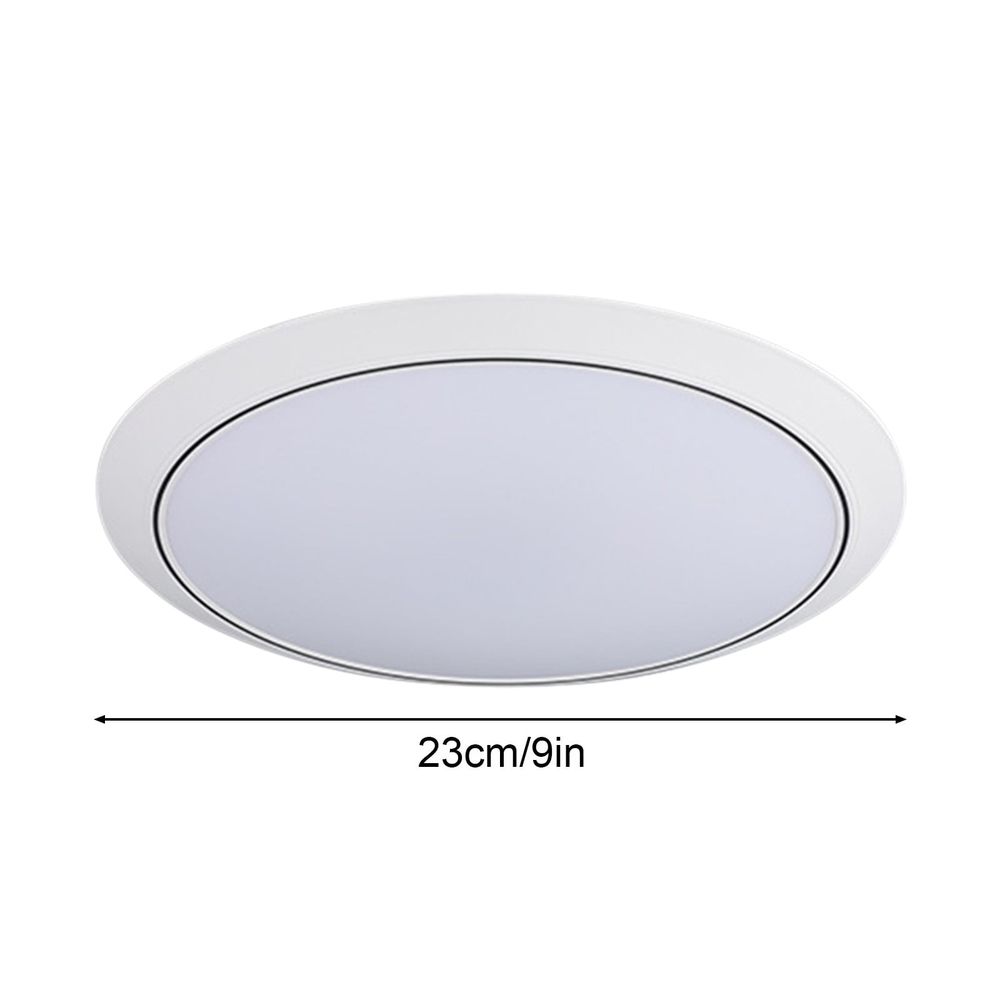 Motion Sensor Ceiling Light | 18W Human Body Detection | 230mm Round Fixture | Auto On/Off for Courtyard, Corridor & Balcony | 5-8M Detection Range | White Light