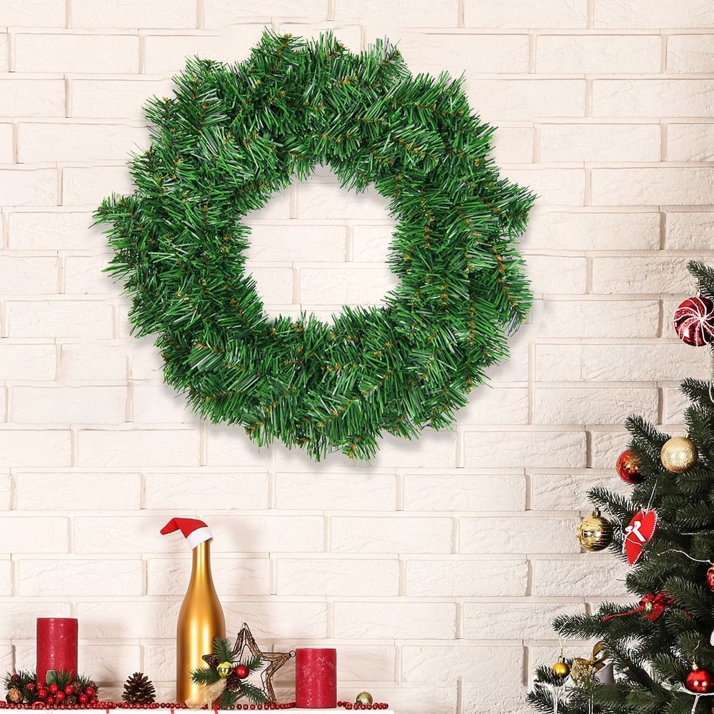 DIY Faux Wreath | Naked Wreath for Decorating | Artificial Greenery Wreath Base for DIY Crafts | ABS Plastic Wreath Frame for Home Door or Window Hanging
