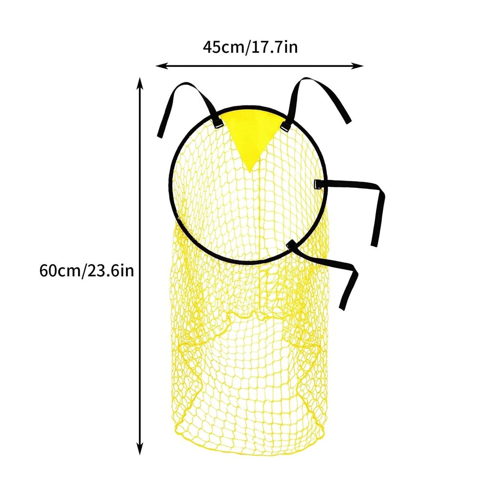 Soccer Goal Training Net | Football Bins Net for Kids | Practice Shooting Accuracy | Portable Foldable Design | Adjustable Straps for Corner Posts | Home Backyard Training Equipment