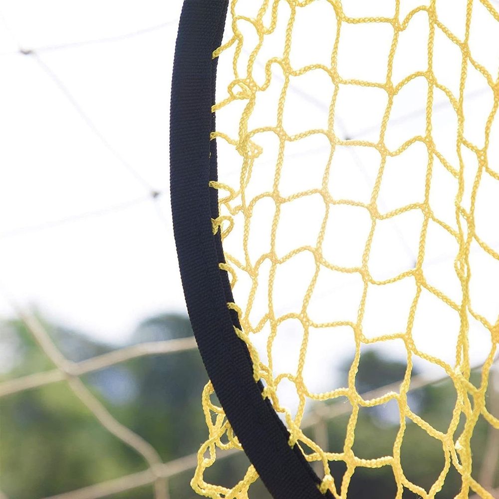 Soccer Goal Training Net | Football Bins Net for Kids | Practice Shooting Accuracy | Portable Foldable Design | Adjustable Straps for Corner Posts | Home Backyard Training Equipment