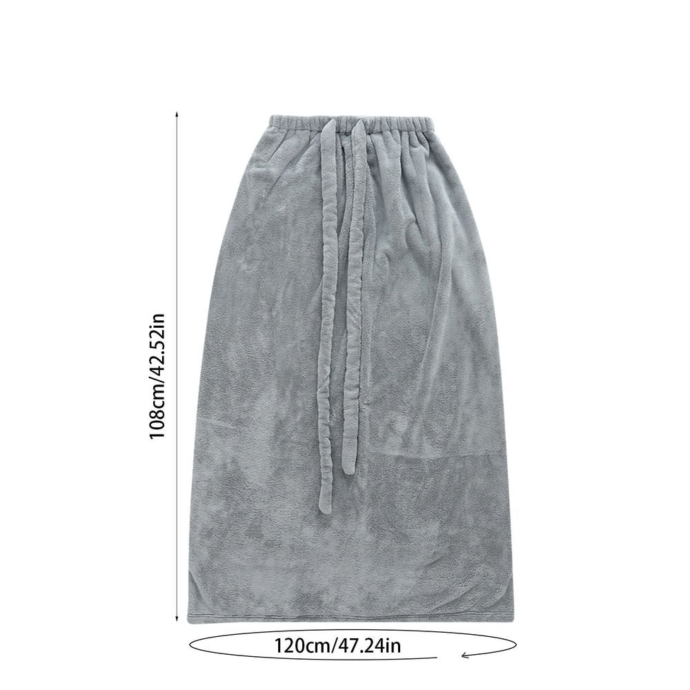 Women Towel Wrap - Spa Soft Bathrobe Lightweight Dry Wrap Towel Full Length Adjustable - Swimsuit Cover Up Beach Pool Bath Wrap for Women - Quick Dry Polyester Body Wrap for Shower, Gym, Travel