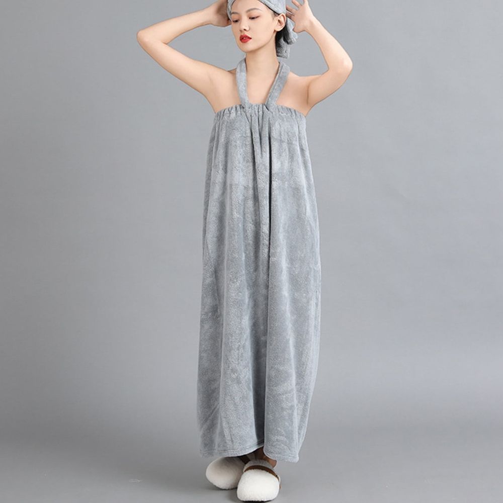 Women Towel Wrap - Spa Soft Bathrobe Lightweight Dry Wrap Towel Full Length Adjustable - Swimsuit Cover Up Beach Pool Bath Wrap for Women - Quick Dry Polyester Body Wrap for Shower, Gym, Travel