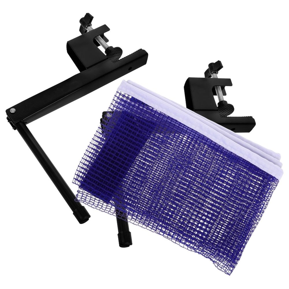 Elastic Mesh Table Tennis Net and Post Set for Stable Reliable Ball Control