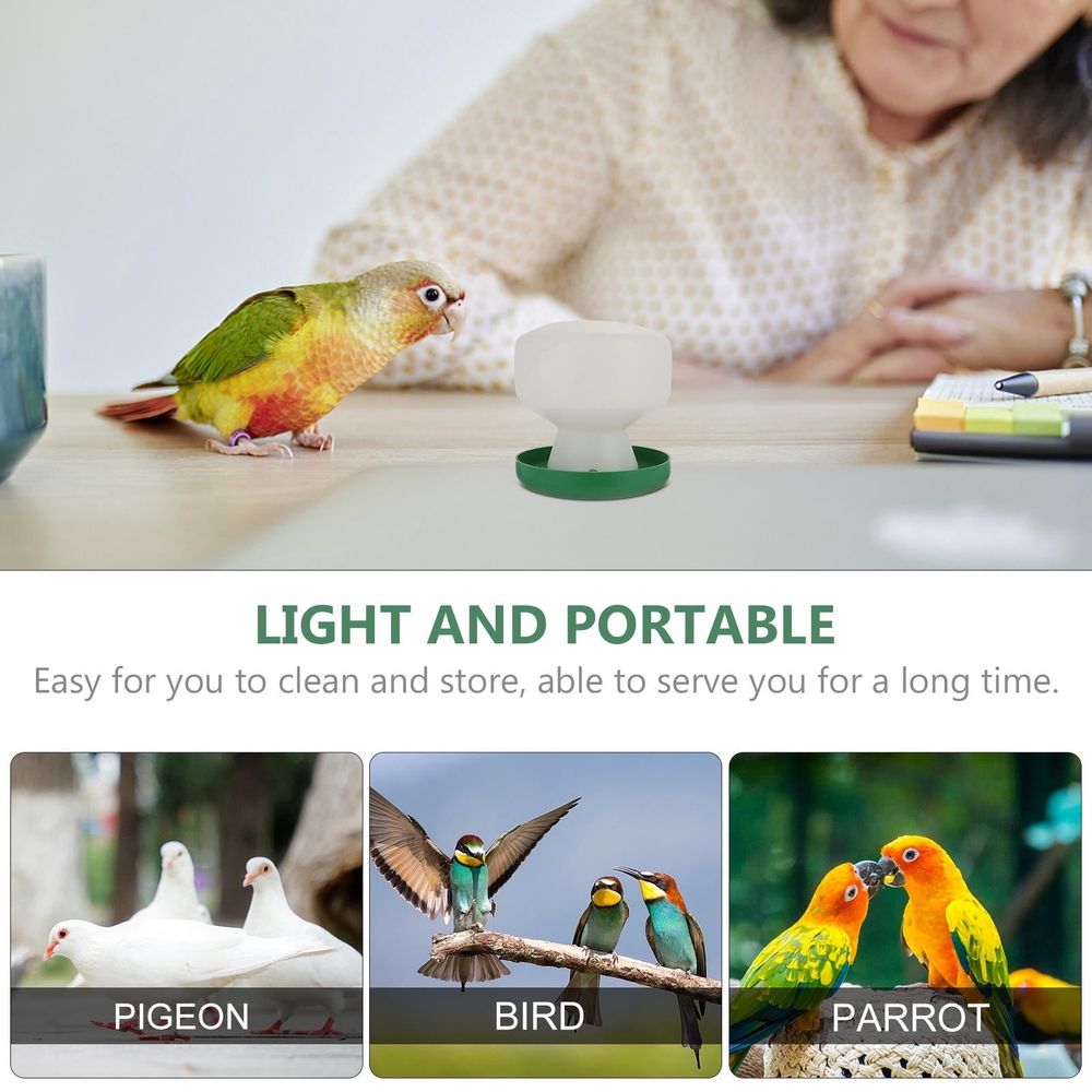 2Pcs Automatic Bird Cage Water Feeder Plastic Pet Drinking Accessory Assorted Colors