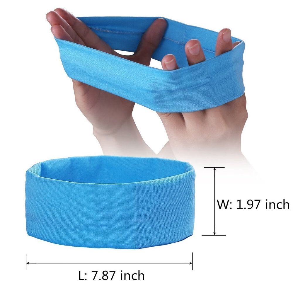 14pcs Mixed Colors Yoga Sports Headbands for Women - Soft Elastic Stretch Girls Athletic Headbands