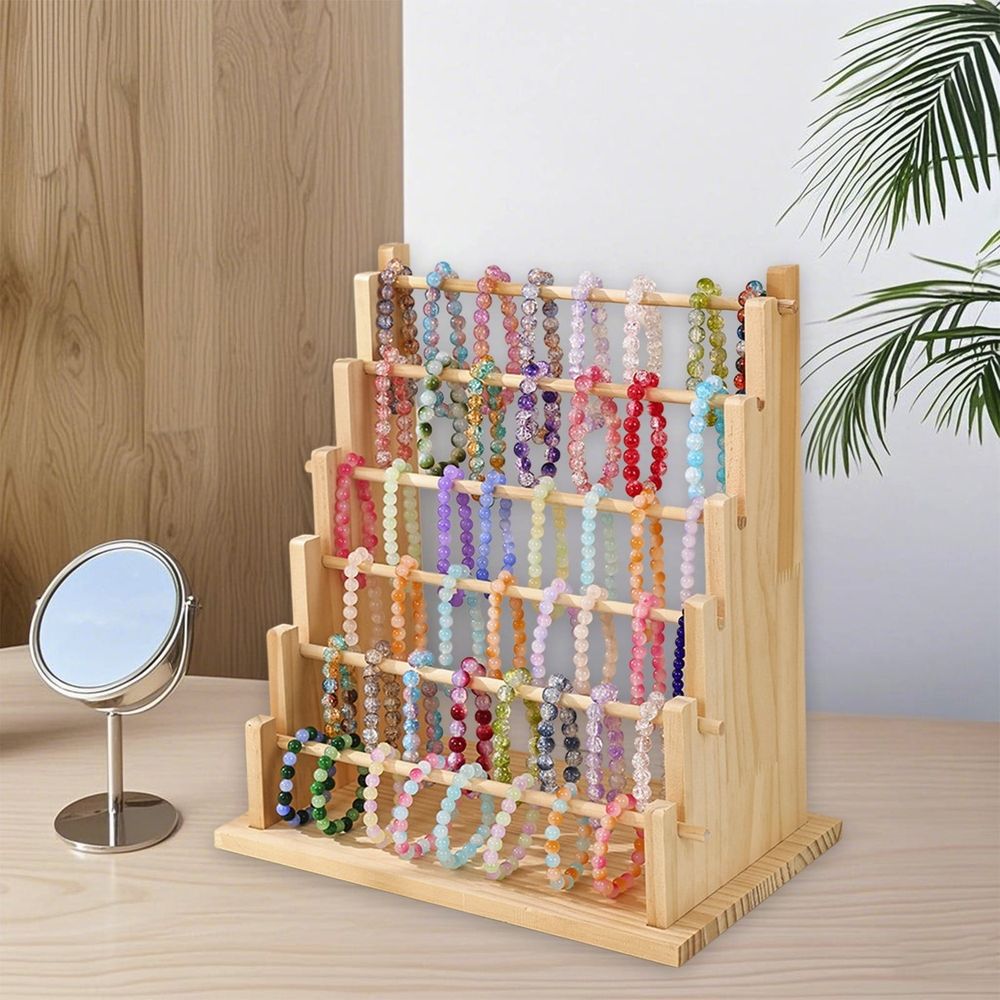 Bracelet Holder, 6 Tier Bracelet Organizer Storage, for Bracelets Bangles Watch Scrunchies, for Home, Vendors, Craft Shows and Store, Clearance Sale