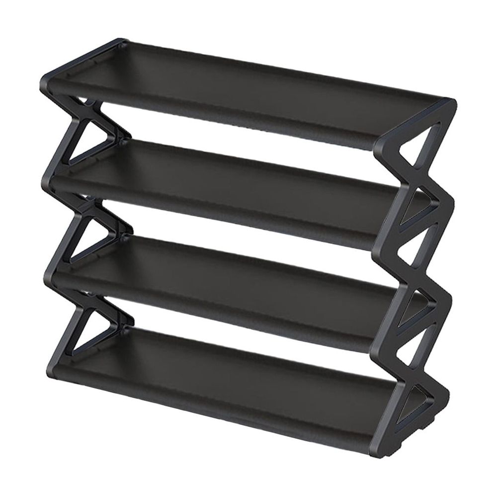 Shoe Rack, Space Saving, Adjustable Collapsible Shoe Storage For Entryway Closet And Hallway
