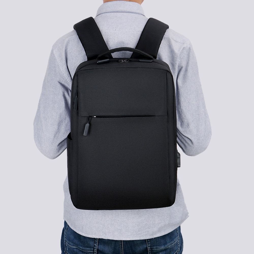 Storage Laptop Backpack With Usb Charging Port, Water-Resistant Work Backpack, College School Computer Bookbag