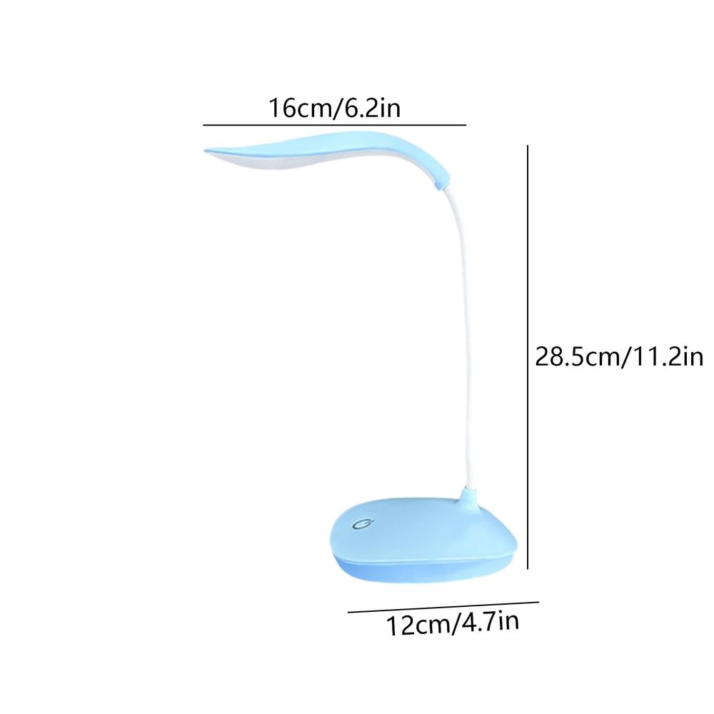Cordless Desk Table Lamp, Battery Powered Desk Lamp, Portable Rechargeable Lamps Touch Control, Small Led Table Light For Dorm Study Office Bedroom