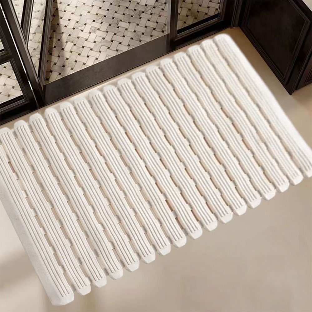 Shower Mat, Non Slip Bath Mat With Suction Cups And Drain Holes, Bath Mat For Tub & Shower, Easy To Cut, Eco-Friendly Materials