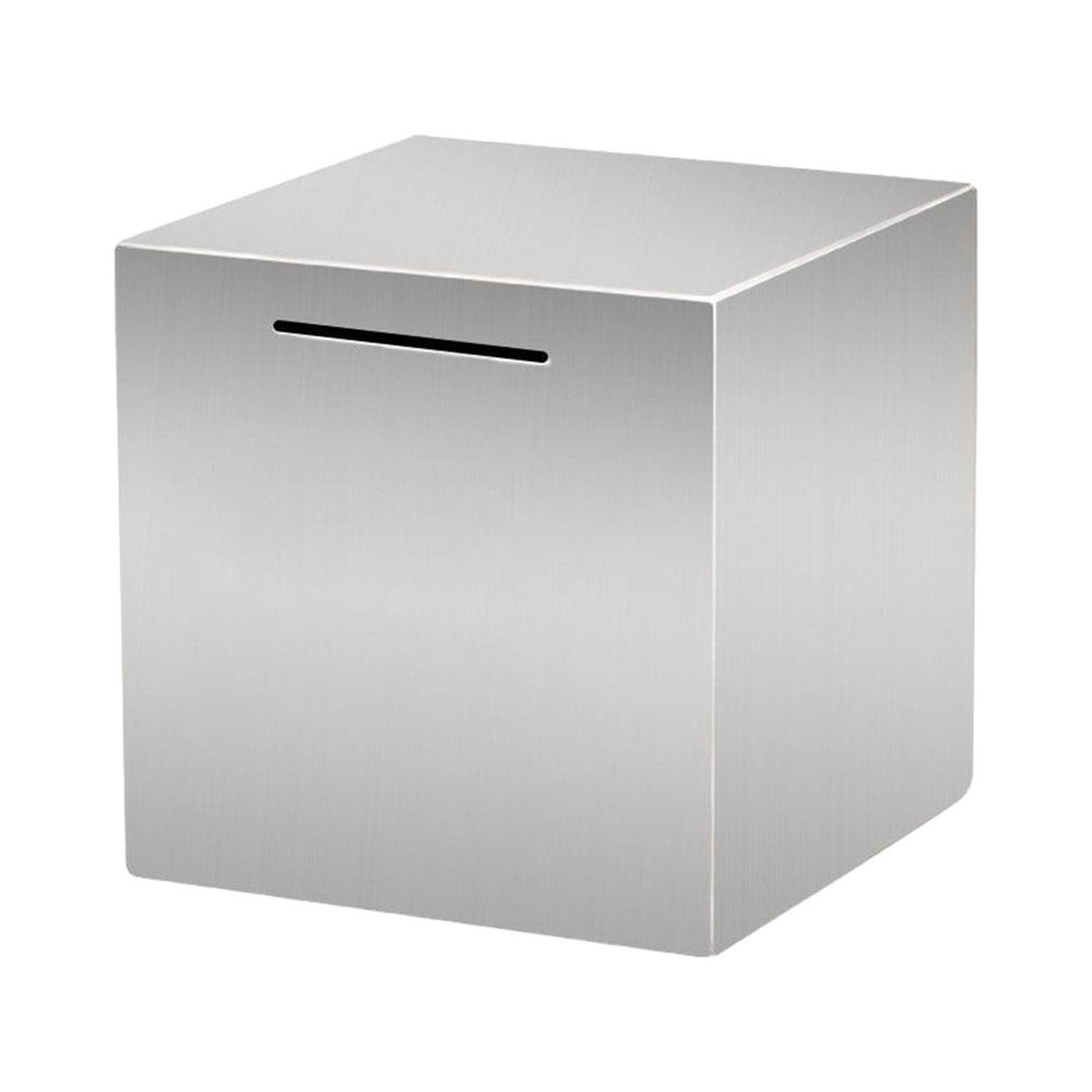 Stainless Steel Piggy Bank, Must Break To Open Metal Money Bank, Unbreakable Savings Box Money Bank Cash Coin Jar