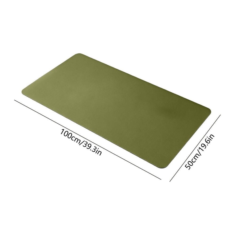 Leather Desk Mat for Writing Computer | Non-Slide Desk Pad for Office Home | Large Mouse Pad Anti-Oil Waterproof Table Cover | 19.6x39.3 Inch P-U Leather Desk Protector for Student Homework Dining