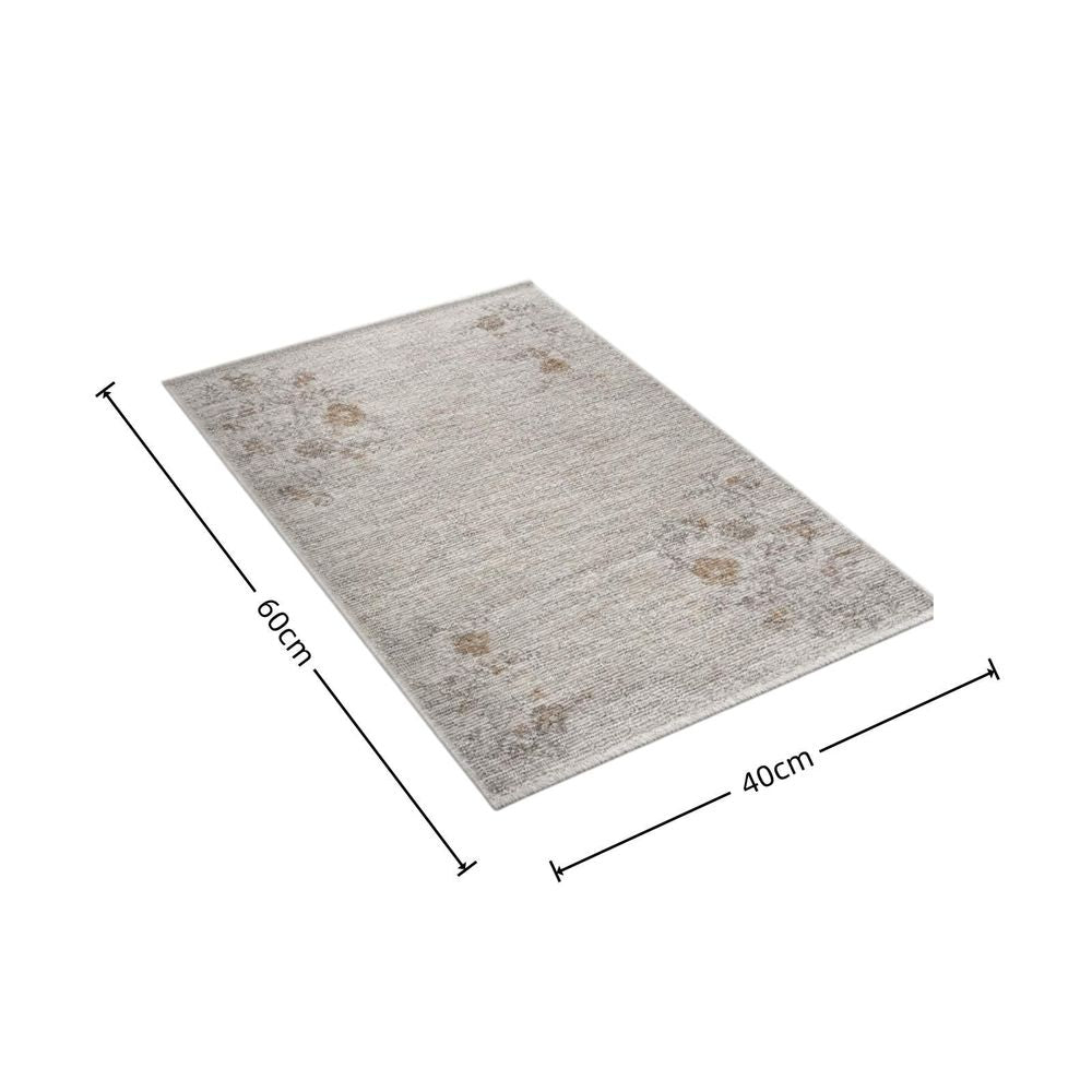Floral Entry Rug Washable Non Slip Doormat for Kitchen Bathroom Front Door Bedroom Hallway Mudroom Home Decor 24 x 16 inch