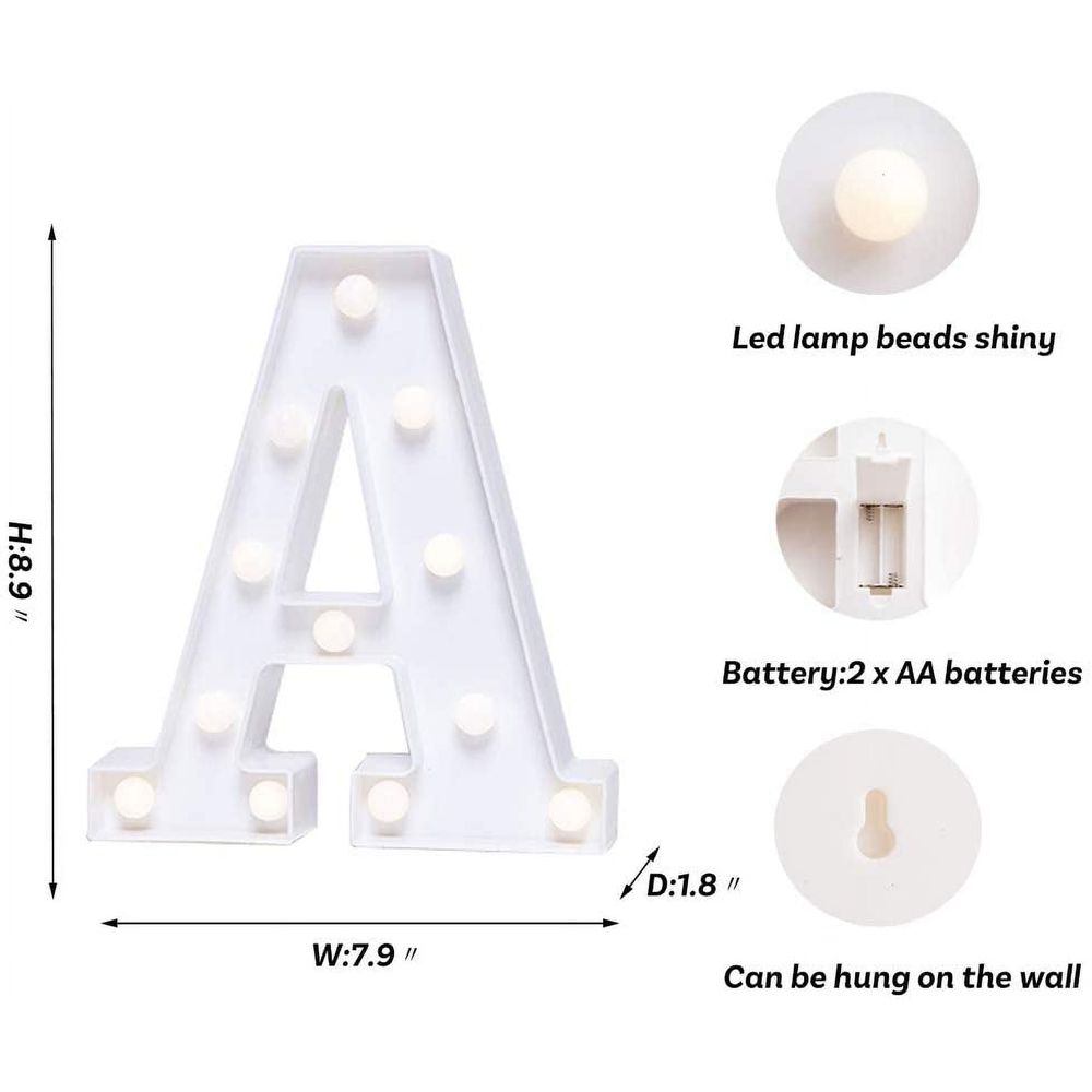 LED letter lights, illuminated letters, illuminated letters, night lights, wedding, birthday, party, battery powered Christmas lights, home bars
