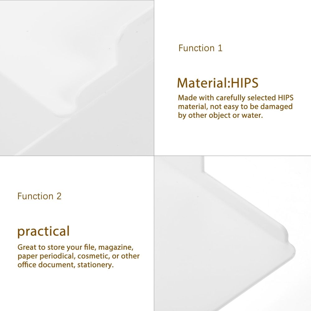 2 Student Stationery Supplies Office 32.5x23.9x8.5cm White